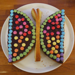 gateau anniversaire papillon