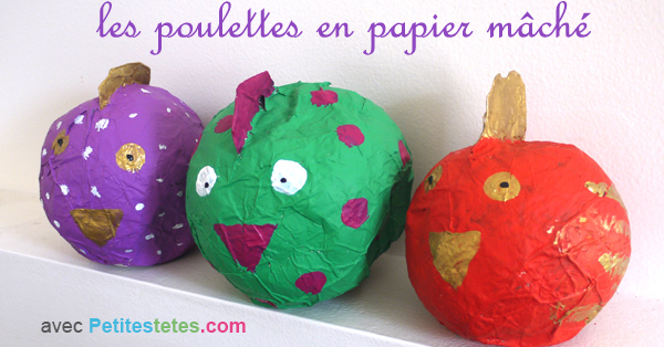 poule papier mache8