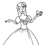 coloriage maman princesse